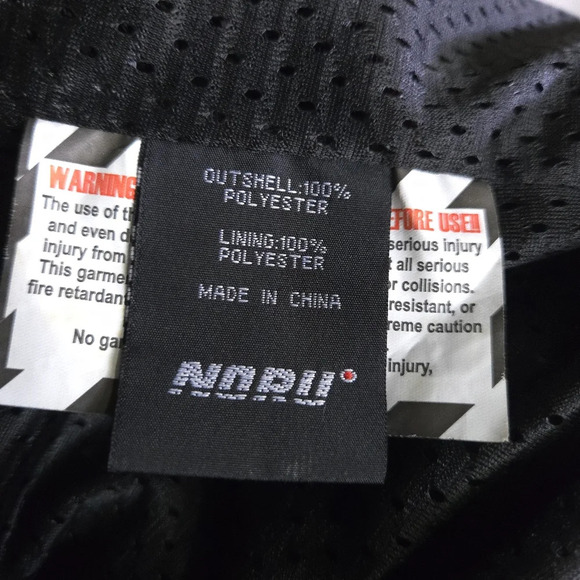 Noru Kaze Mesh Moto Jacket Abrasion Resistant Armor Light Bikercore Size 3XL‎ - Picture 9 of 10